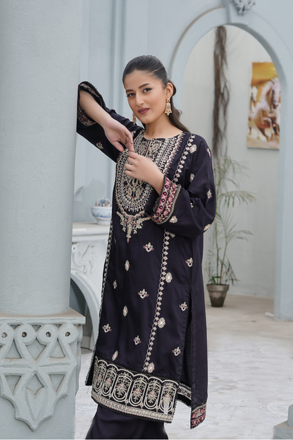 Midnight Majesty 2Pc - Orignal Viscose Dress
