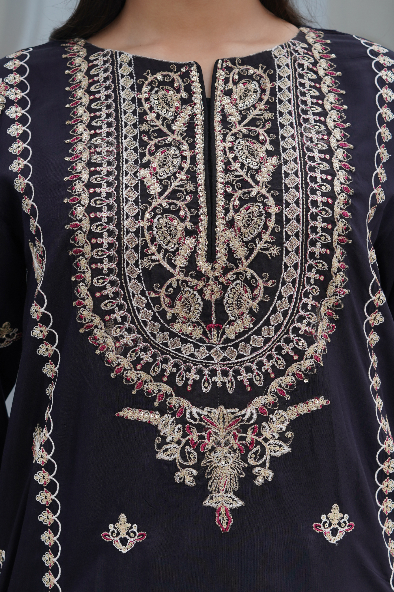 Midnight Majesty 2Pc - Orignal Viscose Dress