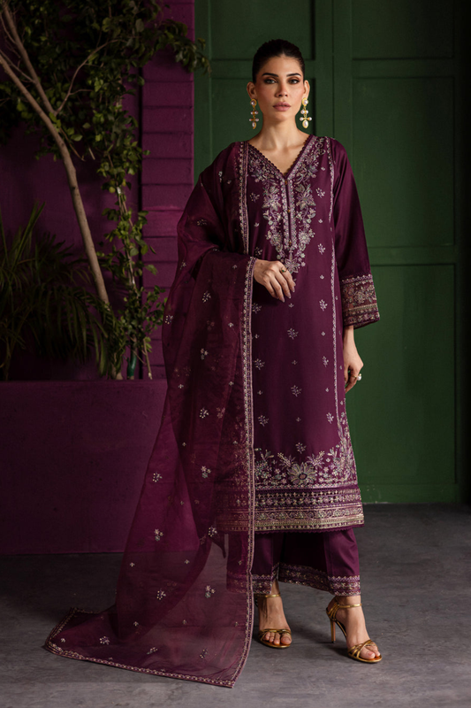 Envoye - 3Pc - Embroidered Premium Lawn Dress