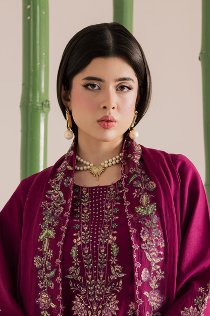Omavi - 3Pc - Embroidered Premium Lawn Dress