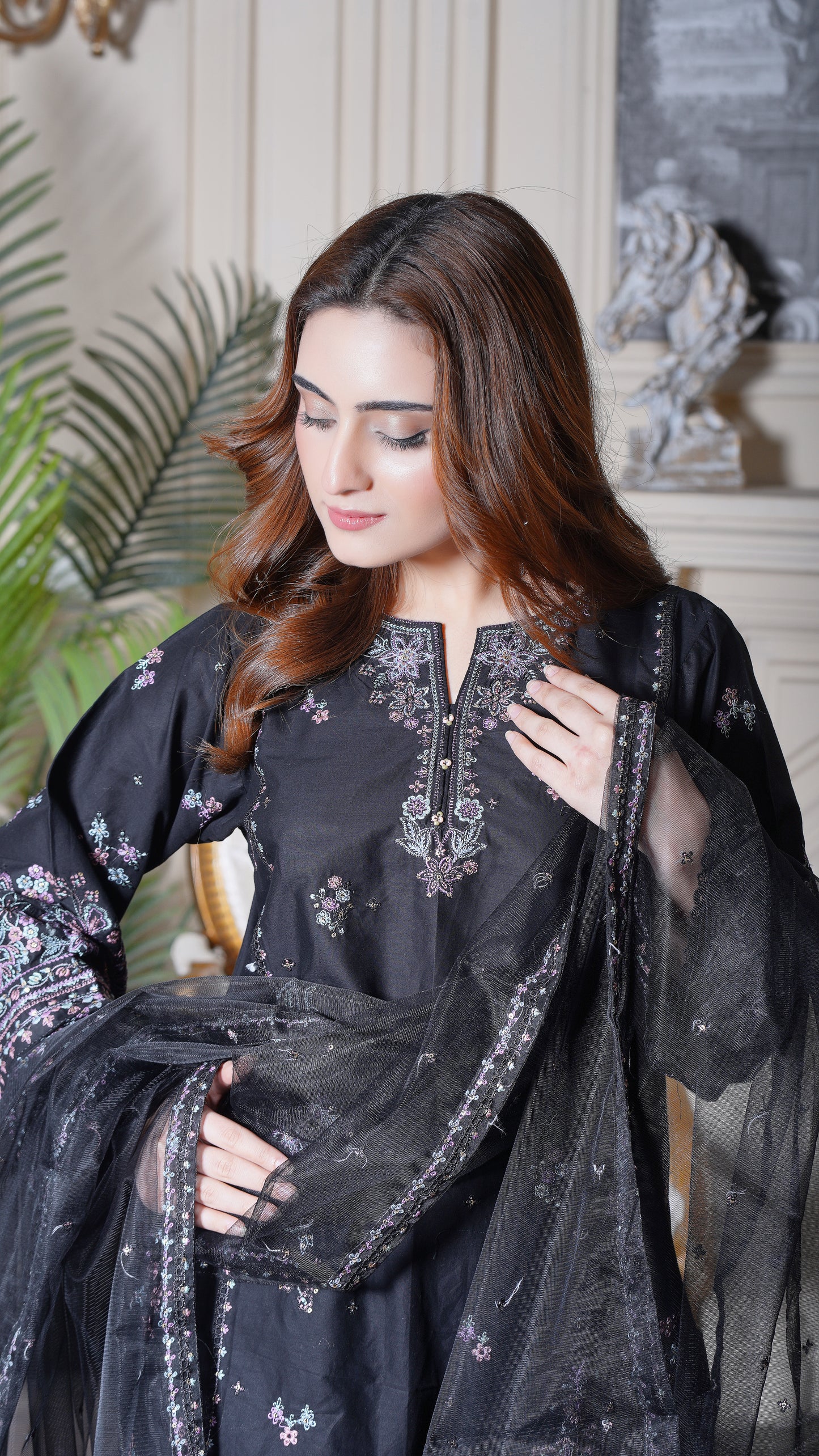 Elmira - 3Pc - Embroidered Premium Lawn Dress